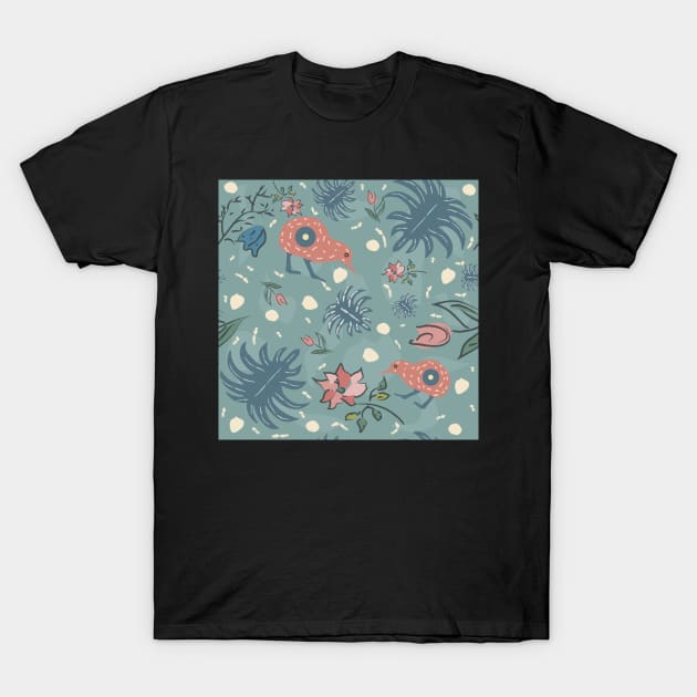 Kiwi Birds T-Shirt by KristinaStellar 